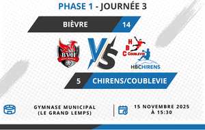 [M11F] Match - Bièvre VS Chirens/Coublevie