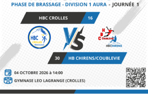 [M18F] Match - Crolles VS HB Chirens/Coublevie