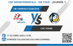 [SENIOR M] Match - HB CHIRENS/COUBLEVIE VS CHEYENNE